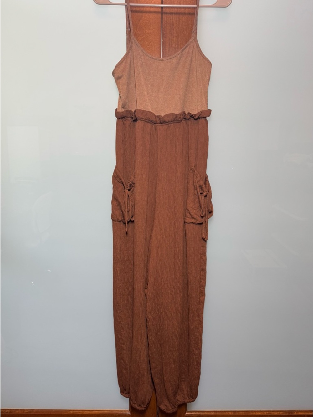 Women's Cider Brown Sleeveless Jumpsuit
